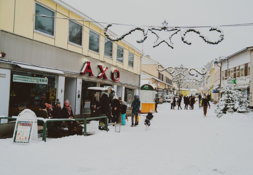 Gågatan i Pargas | Kävelykatu Paraisilla | The pedestrian street in Pargas town centre 