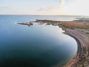 Droneshot of Jurmo guestharbour